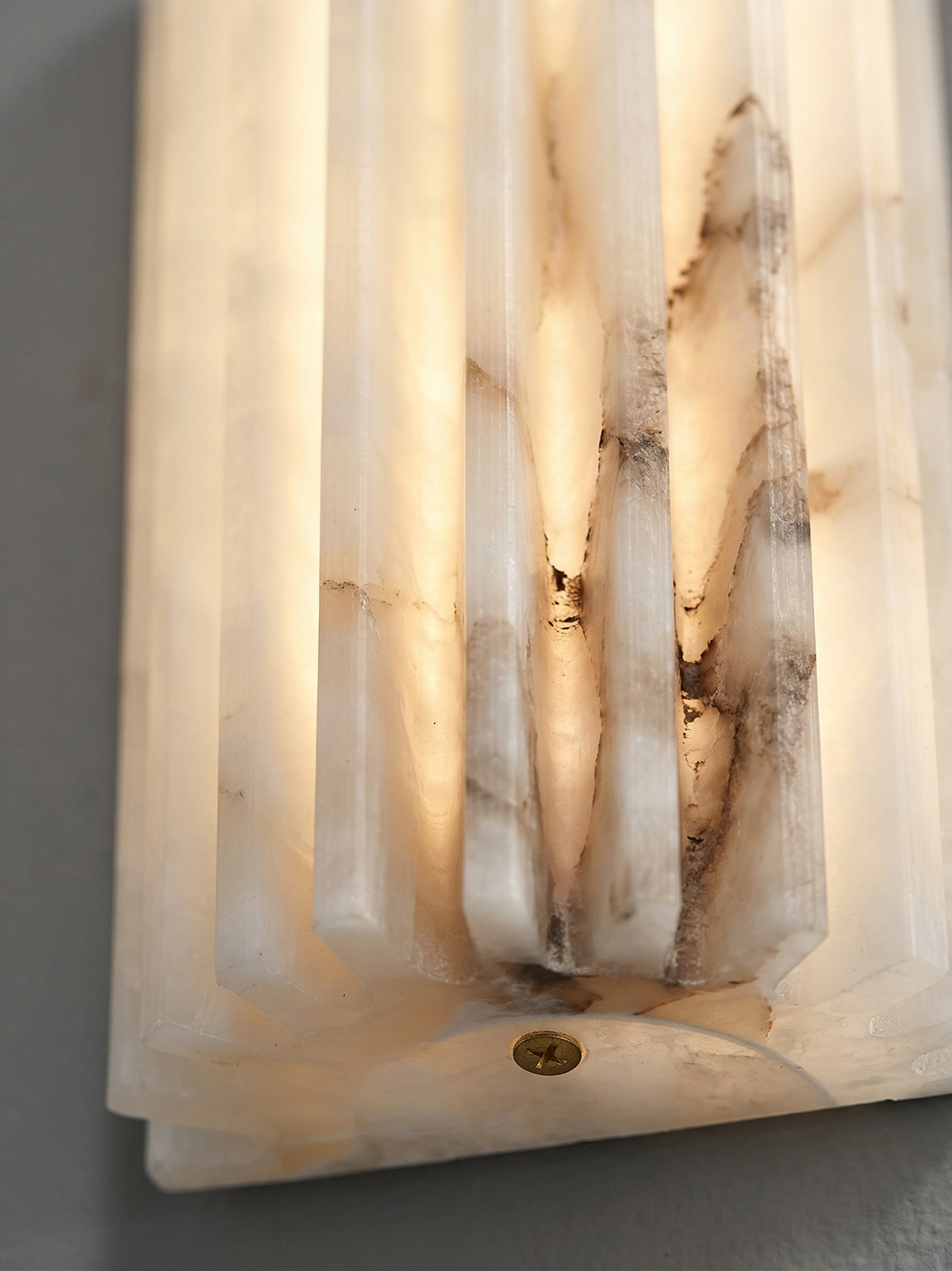 Applique Murale en Albâtre Véritable – Aléa