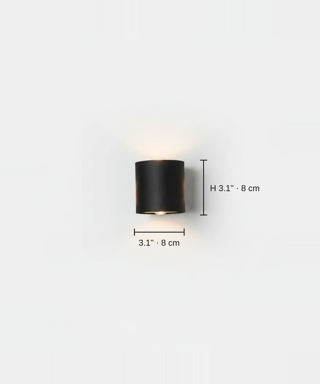 Oazo - dimensions 8cm 2W
