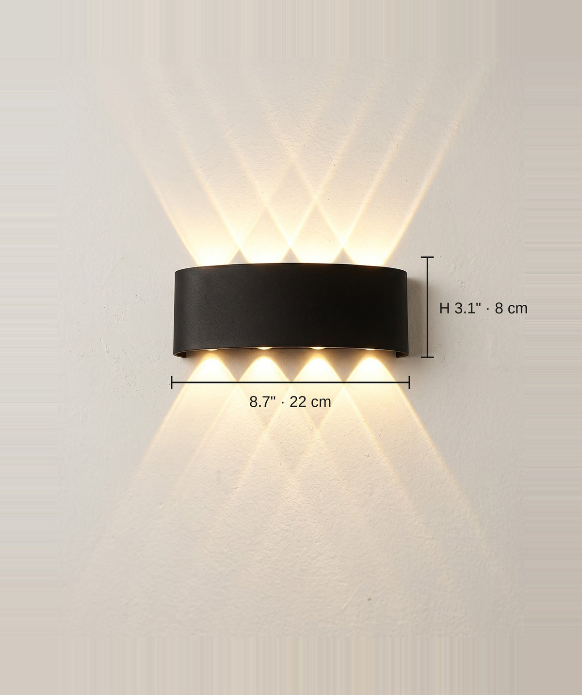 Oazo - dimensions 22cm 8W