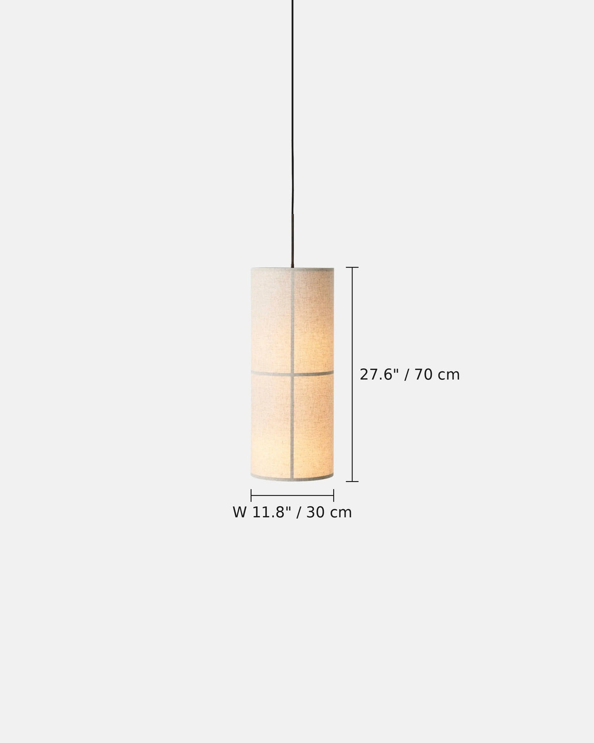 Eudio - dimensions simple H70 Ø30